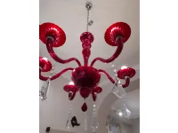 Lampada da soffitto Artigianale Venezia rosso stile Classica con forte sconto
