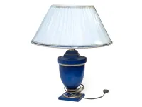 Lampada da tavolo Artigianale Blu stile Classica con forte sconto
