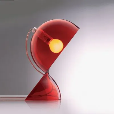 Lampada da tavolo Dalu' rossa trasp. Artemide a prezzo Outlet 