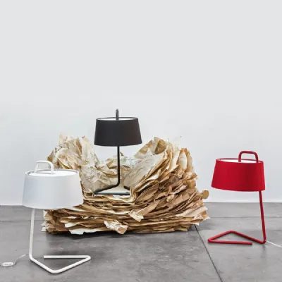 Lampada da tavolo in tessuto Sextans art. cs8007t Calligaris a prezzo Outlet