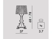 Lampada da tavolo Kartell Bourgie stile Design in offerta