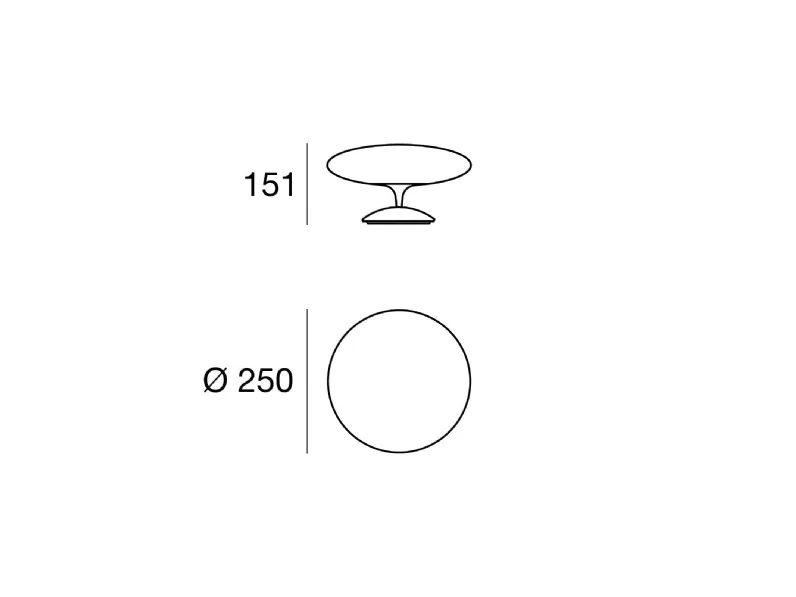 Lampada da tavolo stile Moderno 7946 squash tab Linea light in offerta