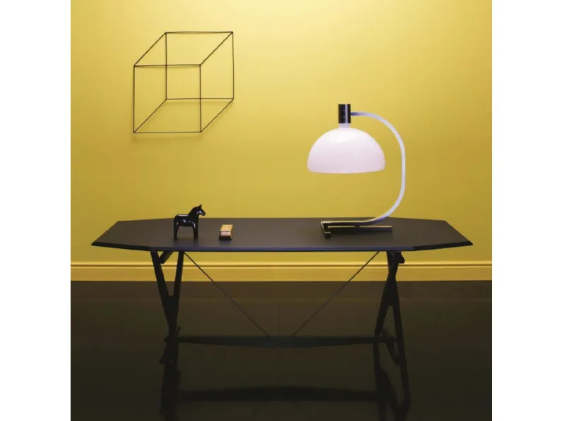 Lampada Nemo As1c tavolo cromo nero: design moderno per architetti.