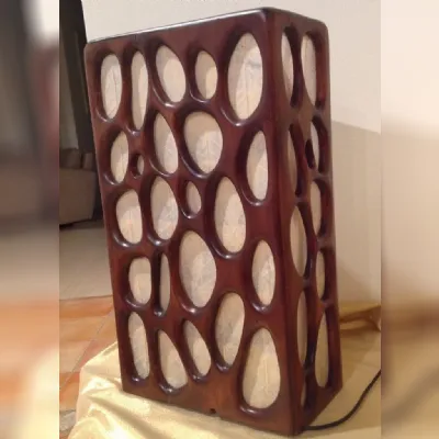 Lampada da tavolo stile Etnico Ebano Artigianale in offerta outlet