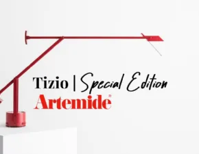 Lampada da tavolo Tizio red limited edition  Artemide a prezzo Outlet 