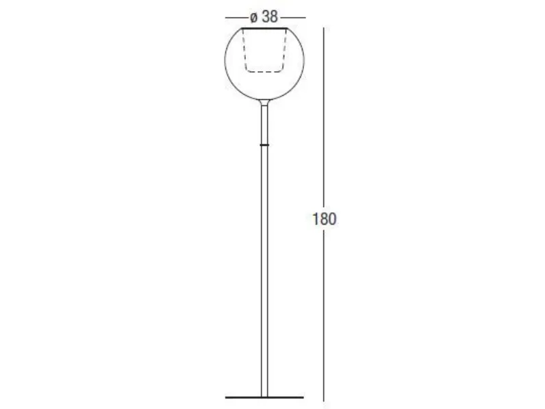 Lampada da terra Glo floor  Pentalight in Offerta Outlet 