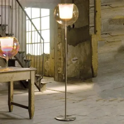 Lampada da terra stile Design Penta glo terra argento Pentalight in offerta