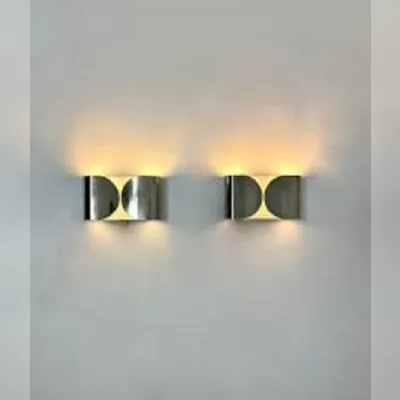 Lampada da parete stile Design Foglio  nickel spazolato Flos in offerta