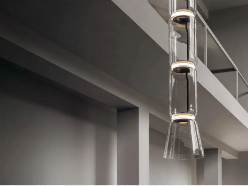 Lampada Noctambule suspension 1 low cylinder and cone Flos in OFFERTA OUTLET