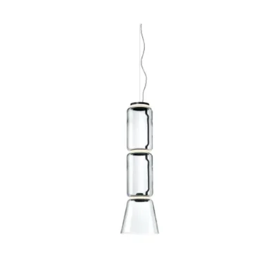 Lampada Noctambule suspension 2 low cylinder and cone Flos in OFFERTA OUTLET