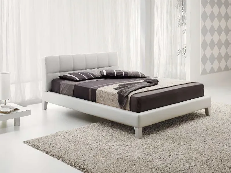 LETTO BODY IN PELLE BIANCA