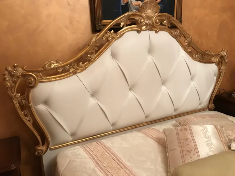 Letto classico con giroletto Versailles Florence art a prezzo scontato