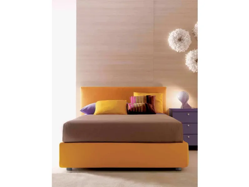 Letto Doimo CityLine  outlet Piazza e mezzo con contenitore