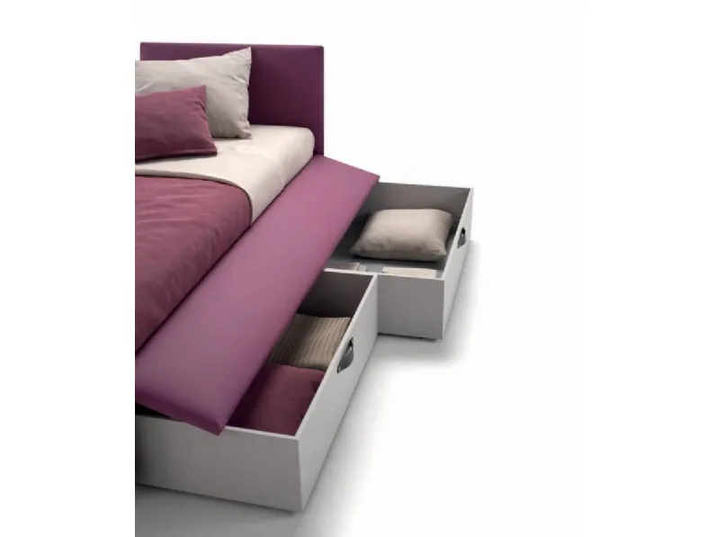 Letto moderno con cassetti Enjoy twice * Samoa a prezzo ribassato