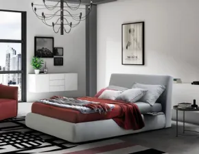Letto imbottito con contenitore Break Le comfort a prezzo ribassato