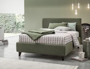 Letto imbottito con giroletto Benny * V&nice a prezzo scontato