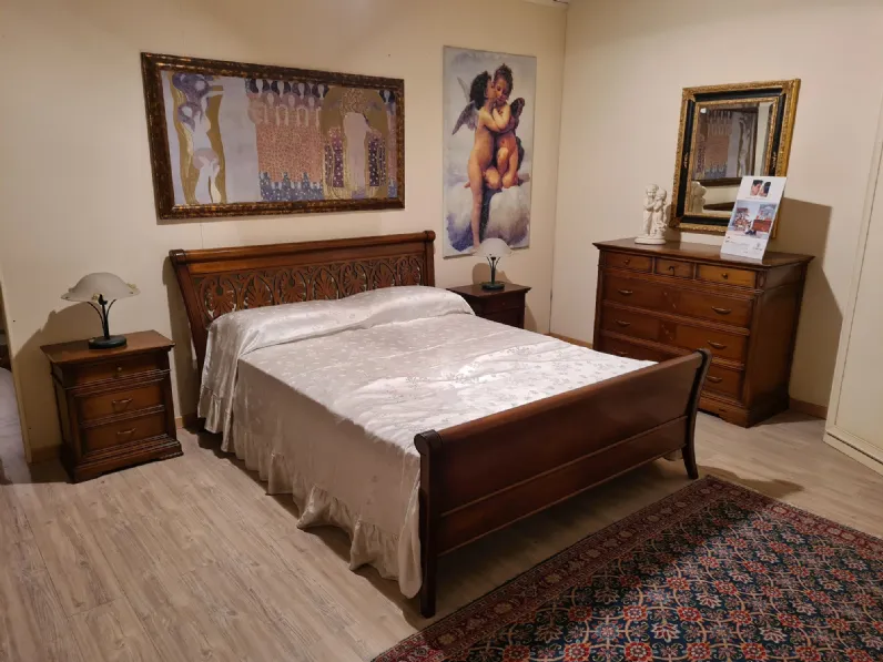 Letto in legno con giroletto Le primuleLe fabliera prezzo scontato