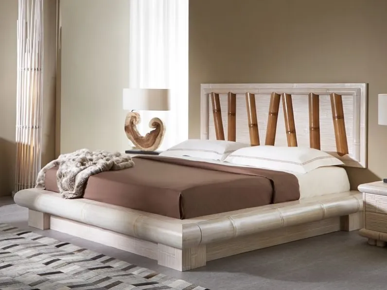 LETTO Letto etnico contenitore viruga - testiera forest Artigianale a PREZZI OUTLET