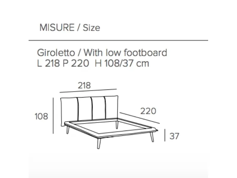 LETTO Letto king size itaca Mottes selection a PREZZI OUTLET