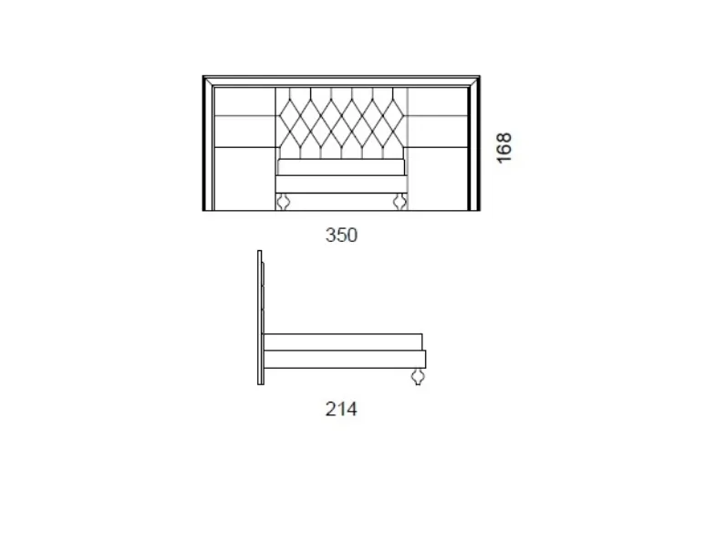 LETTO Luxury bed italy  Md work in OFFERTA OUTLET