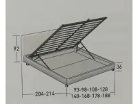 Letto matrimoniale con contenitore. Prezzo riservato.