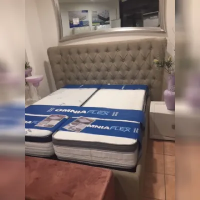 Letto matrimoniale con contenitore Vittoria Artigiana letti a prezzo scontato