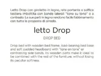 Letto matrimoniale Drop Abitare mobilstella con uno sconto IMPERDIBILE