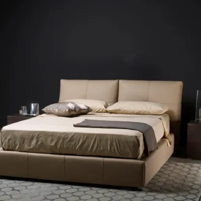 Letto matrimoniale con contenitore Iris La falegnami a prezzo scontato
