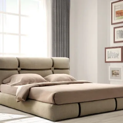 Letto matrimoniale Letto design imbottito  Outlet etnico con un ribasso IMPERDIBILE
