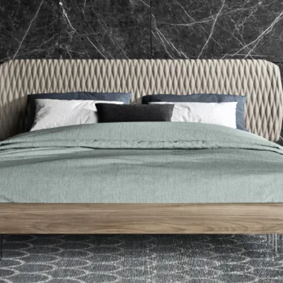 Letto matrimoniale Letto made in italy con rete 160x200 Md work con uno sconto IMPERDIBILE
