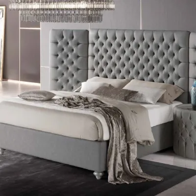 Letto matrimoniale Letto maxi in velluto  Md work con un ribasso IMPERDIBILE