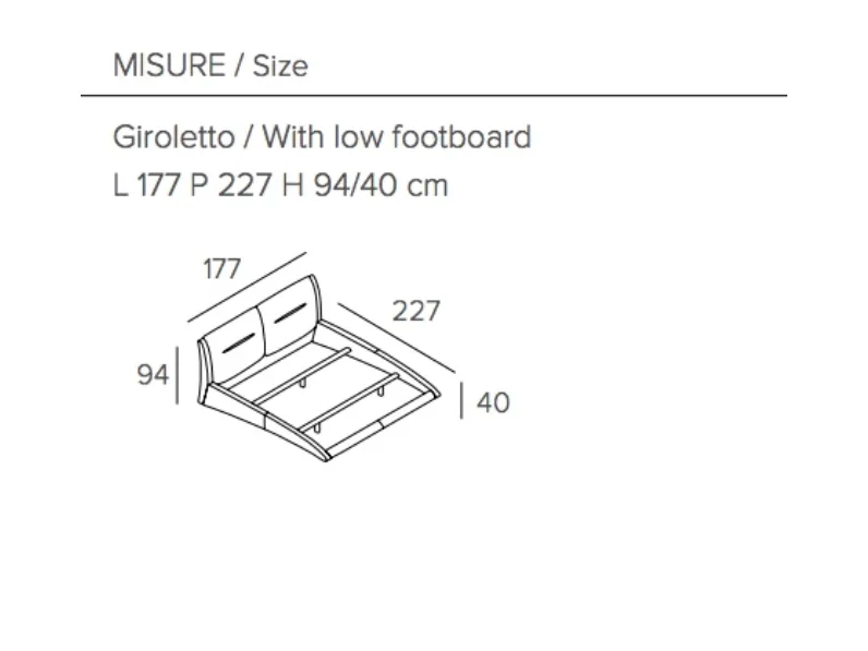 Letto matrimoniale moderno Letto matrimoniale stromboli Mottes selection a prezzo scontato