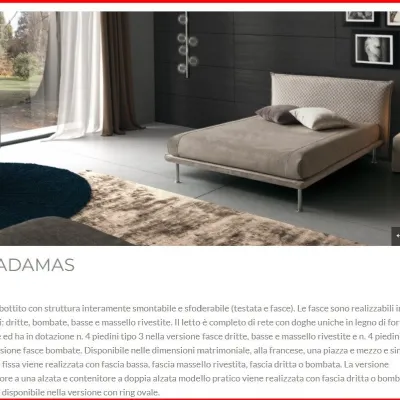 Letto moderno Adamas Nefi con uno sconto esclusivo