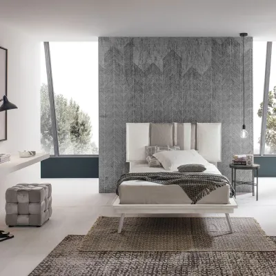 LETTO Santorini piazza e mezza Mottes selection in OFFERTA OUTLET