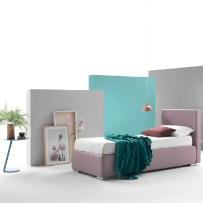 Letto singolo con contenitore Gaia singolo Ergogreen a prezzo scontato