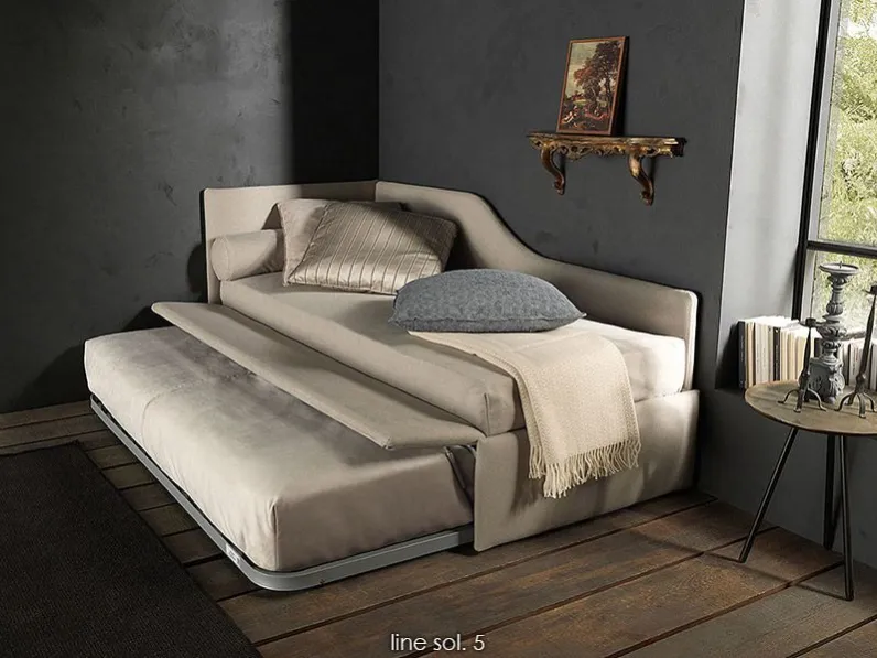 Letto singolo design Line Bolzan a prezzo scontato