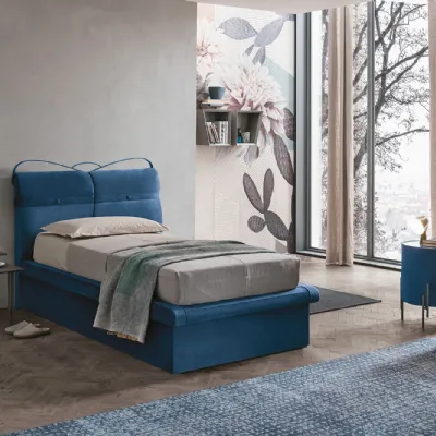 Letto singolo moderno Corfù plus singolo Mottes selection a prezzo ribassato