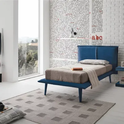 Letto singolo moderno Itaca singolo Mottes selection a prezzo ribassato