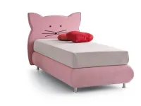 Letto singolo moderno Kitty Nefi a prezzo ribassato