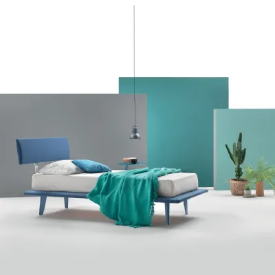 Letto singolo Nicole tessile Ergogreen con un ribasso del 50%
