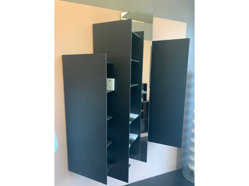 Libreria Ct line libreria contenitore 4 moduli di cui 1 a specchio Boffi in stile design in offerta