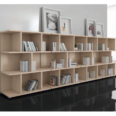 Libreria Flycom in legno scontata -30%: scopri Etagere media a giorno