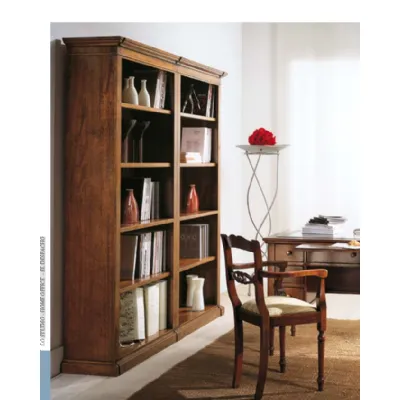 Libreria Falegnameria italiana in legno scontata -50%: scopri F628