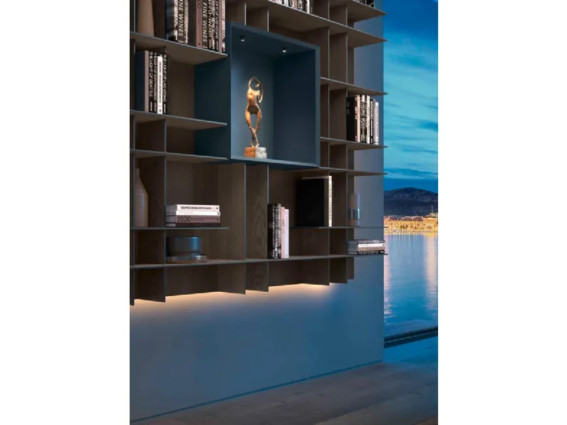 Libreria Movida cube stile design di Olivieri scontata