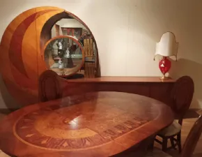 Libreria Carpanelli in legno scontata -65%: scopri Parete soggiorno con tavolo e sedie carpanelli