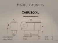 Madia in stile design Caruso xl di Miniforms a prezzo Outlet