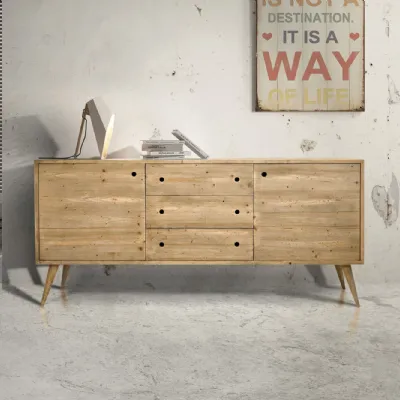 Mobile soggiorno modello Madia in legno moderna di Collezione esclusiva a prezzo Outlet