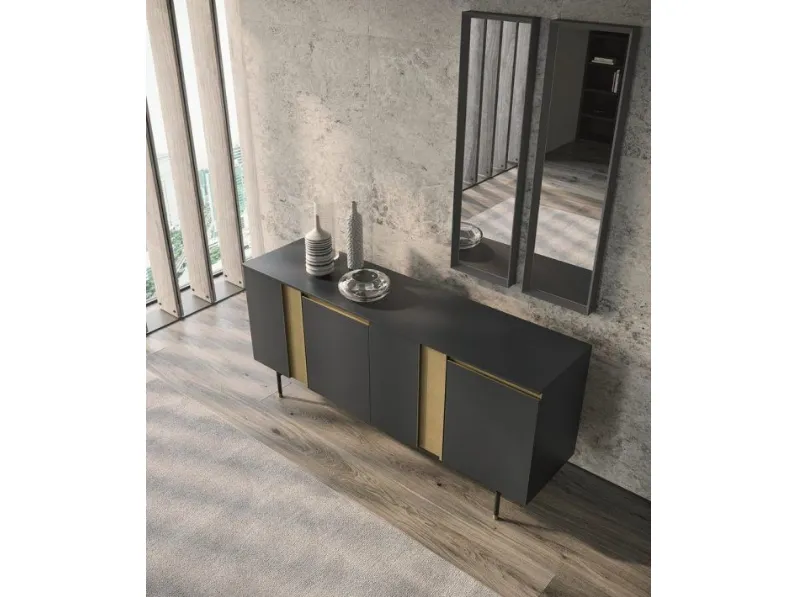 Madia di Dall'agnese in laccato opaco Slim up in Offerta Outlet