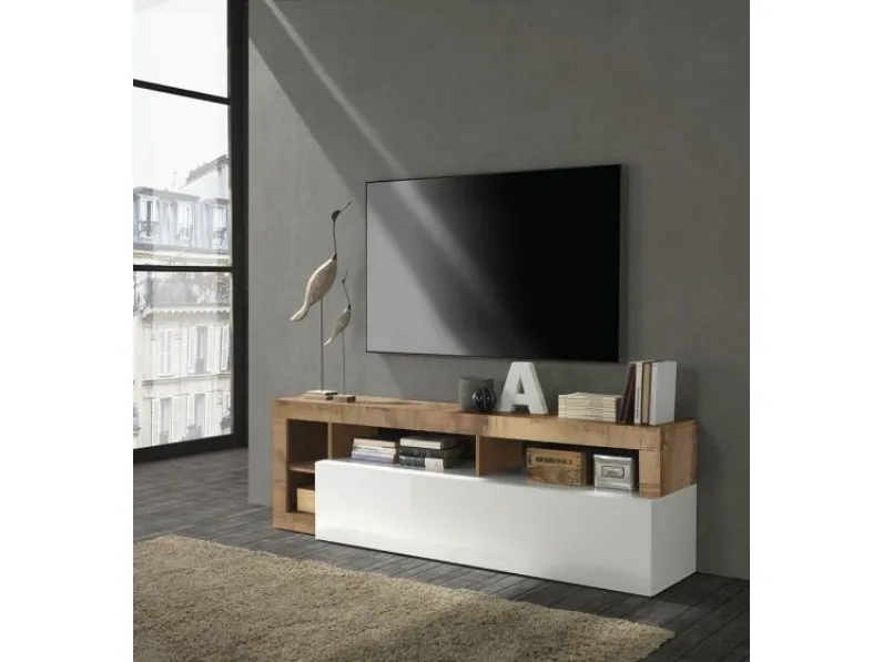 Parete attrezzata Soggiorno moderno composto da 2 madie e un portv tv gos1 della marca Collezione esclusiva con un ribasso esclusivo