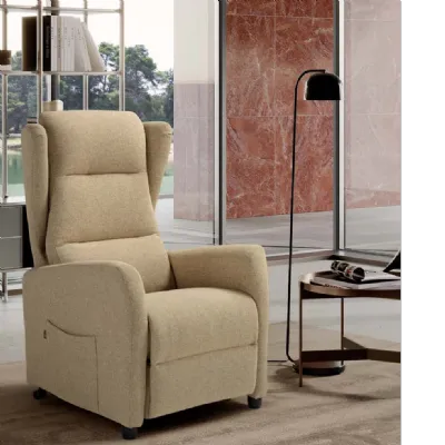 Poltrona relax Con movimento relax Velvet Mottes selection in Offerta Outlet